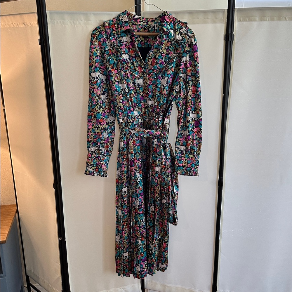 100% silk, lined goat JCrew dress
